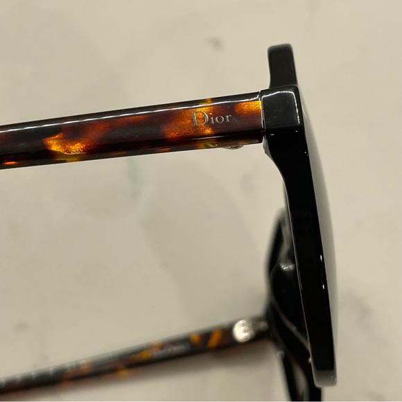 Dior Onde 2 Sunglasses Black Brown Tortoiseshell Excellent Italy with Case - Picture 11 of 15